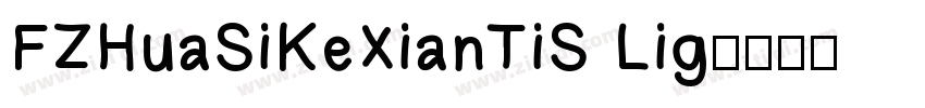 FZHuaSiKeXianTiS Lig字体转换